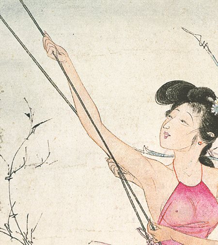 嘉鱼-胡也佛的仕女画和最知名的金瓶梅秘戏图